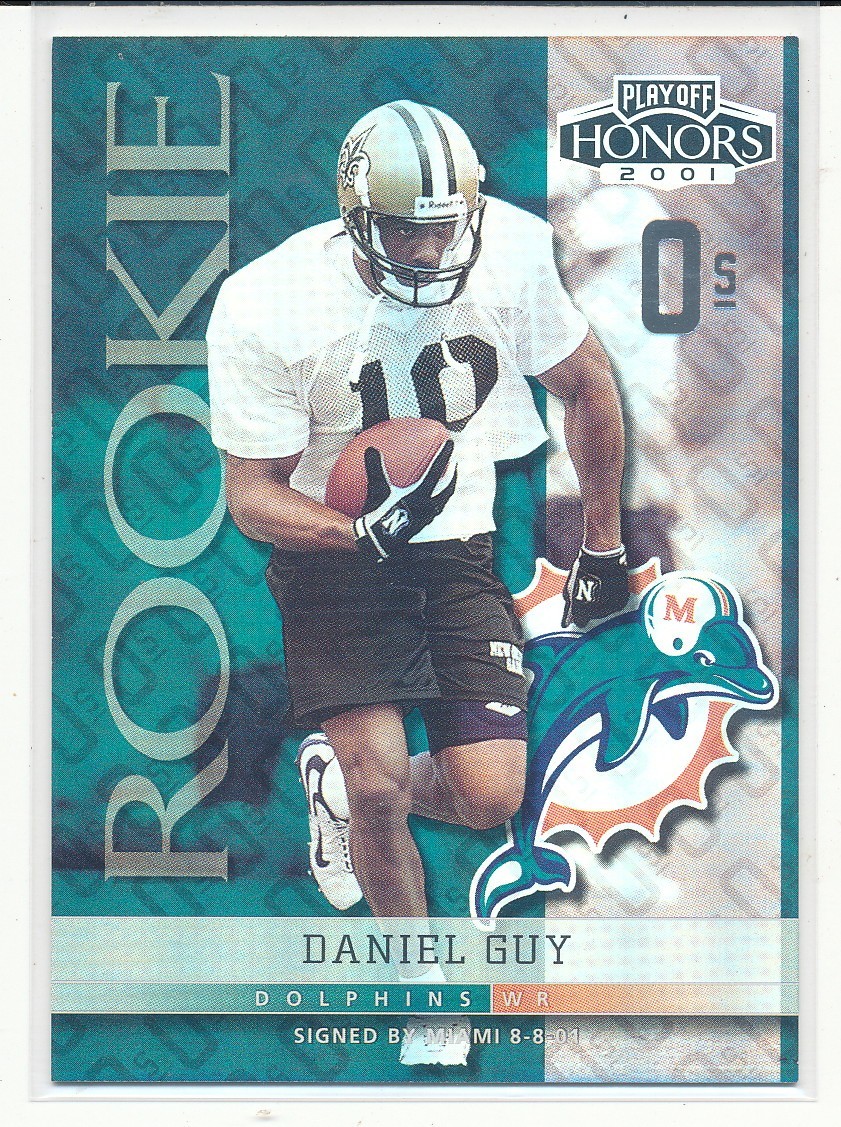2001 Playoff Honors - Rookie Daniel Guy #149 X's and O's /80 (RC)