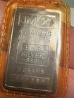 MINT SEALED JM JOHNSON MATTHEY 5 GRAM .999 FINE SILVER BAR
