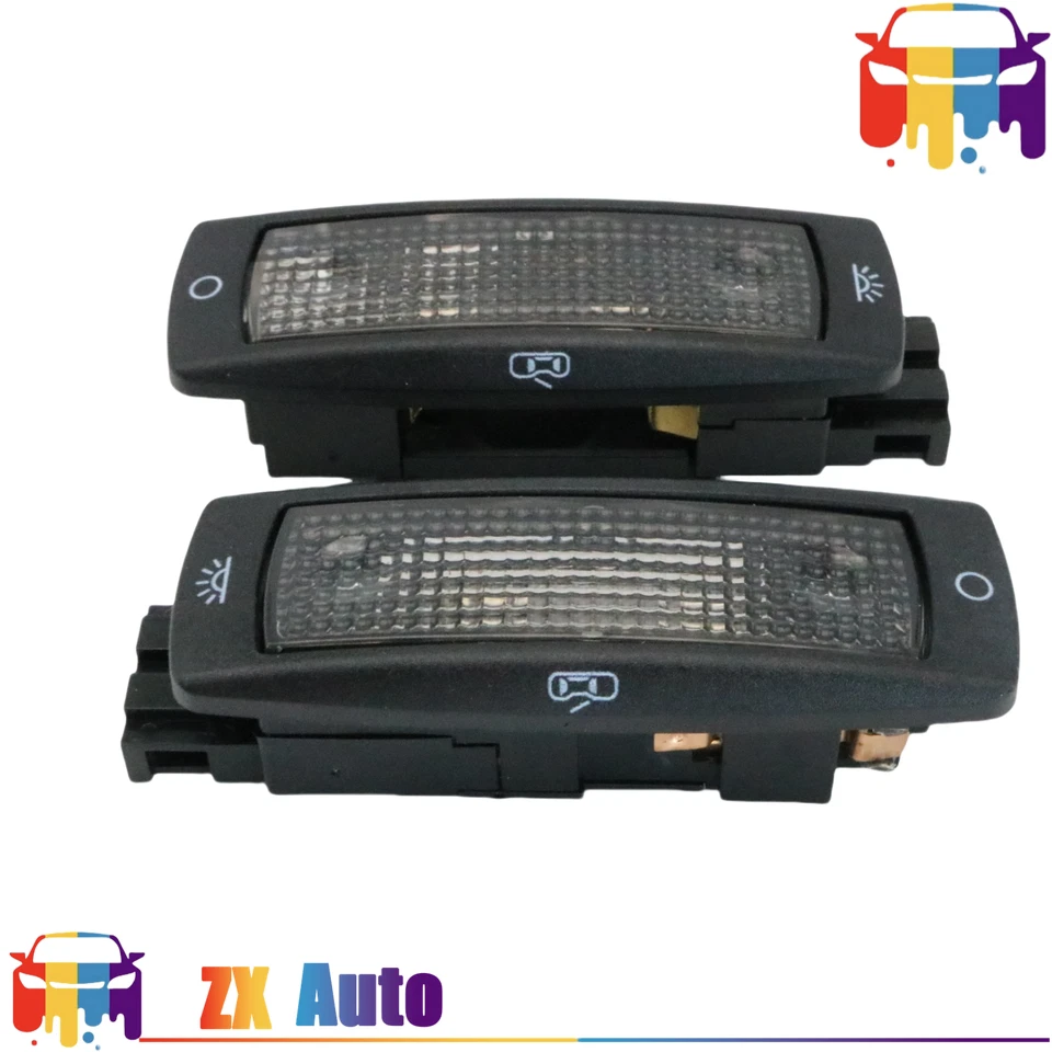 2x Luz de lectura Iluminación interior Lámpara de lectura trasera para Golf Passat SEAT Foto 2 de 4