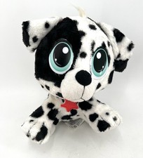 Little Tikes Rescue Tales Black White Dalmatian Dog Plush Stuffed Animal Red Tag