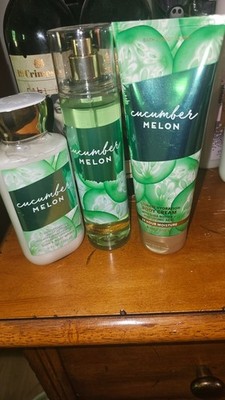 Bath & Body Works Lot Cucumber Melon 3 Piece Set Body Care Bundle New Full Size