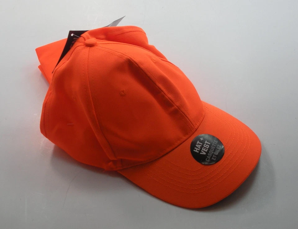 Allen 17555 Hunting Blaze Orange Safety Vest and Ball Cap Combo Vest 38" to 48" - Image 2 of 4