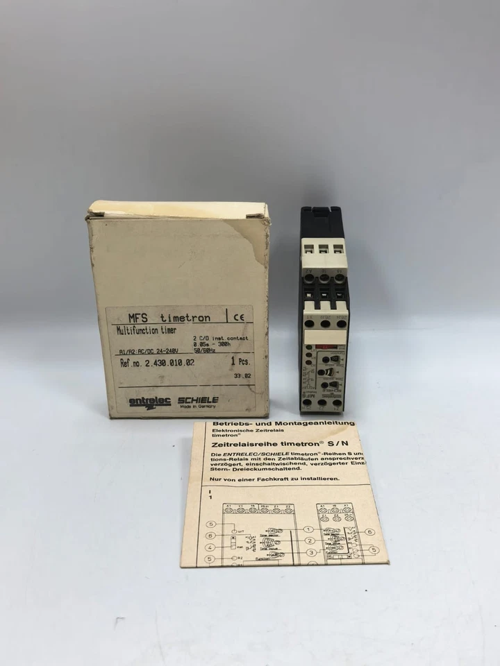 ENTRELEC SCHIELE MFS TIMETRON MULTIFUNCTION TIMER 24-240V 50-60Hz - Image 1 of 4