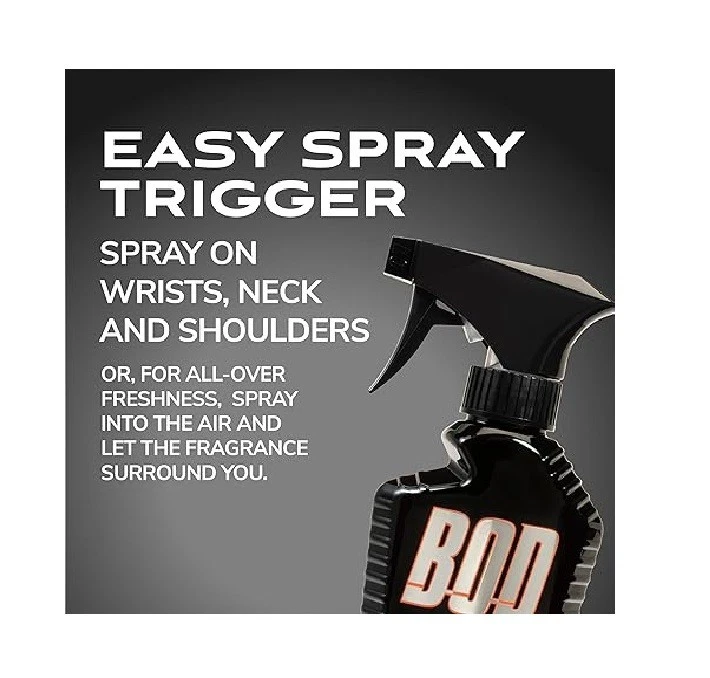 Spray corporal con fragancia BOD Man, negro, 8 fl oz (paquete de 2) Foto 3 de 4