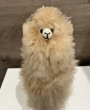 Andean PERUVIAN Alpaca Genuine Alpaca Wool Plush Animal Figure 12”