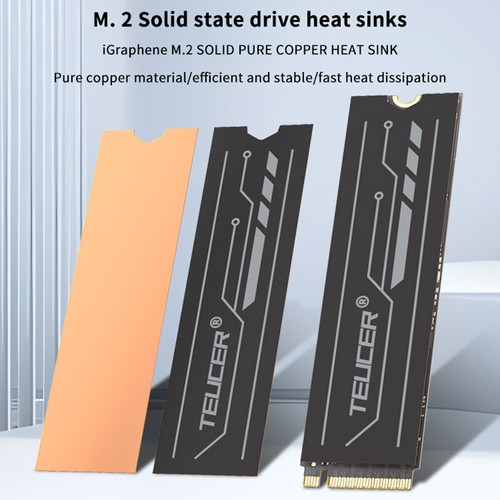 M.2 2280 SSD Cooling Sticker Dual-Layer Graphene Heat Sink And Copper Foil Desig - Photo 12/12