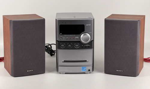 Sony HCD-NEZ30 Compact AM FM Receiver Cassette CD Player Antenna No Remote EUC