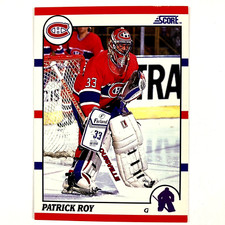 Patrick Roy 1990-91 Score Card #10 NHL Montreal Canadiens