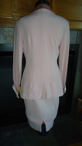 Susan By Night Vintage Small Formal Skirt Suit Pink 2 PC Embellished Wedding NOS - Picture 20 of 24