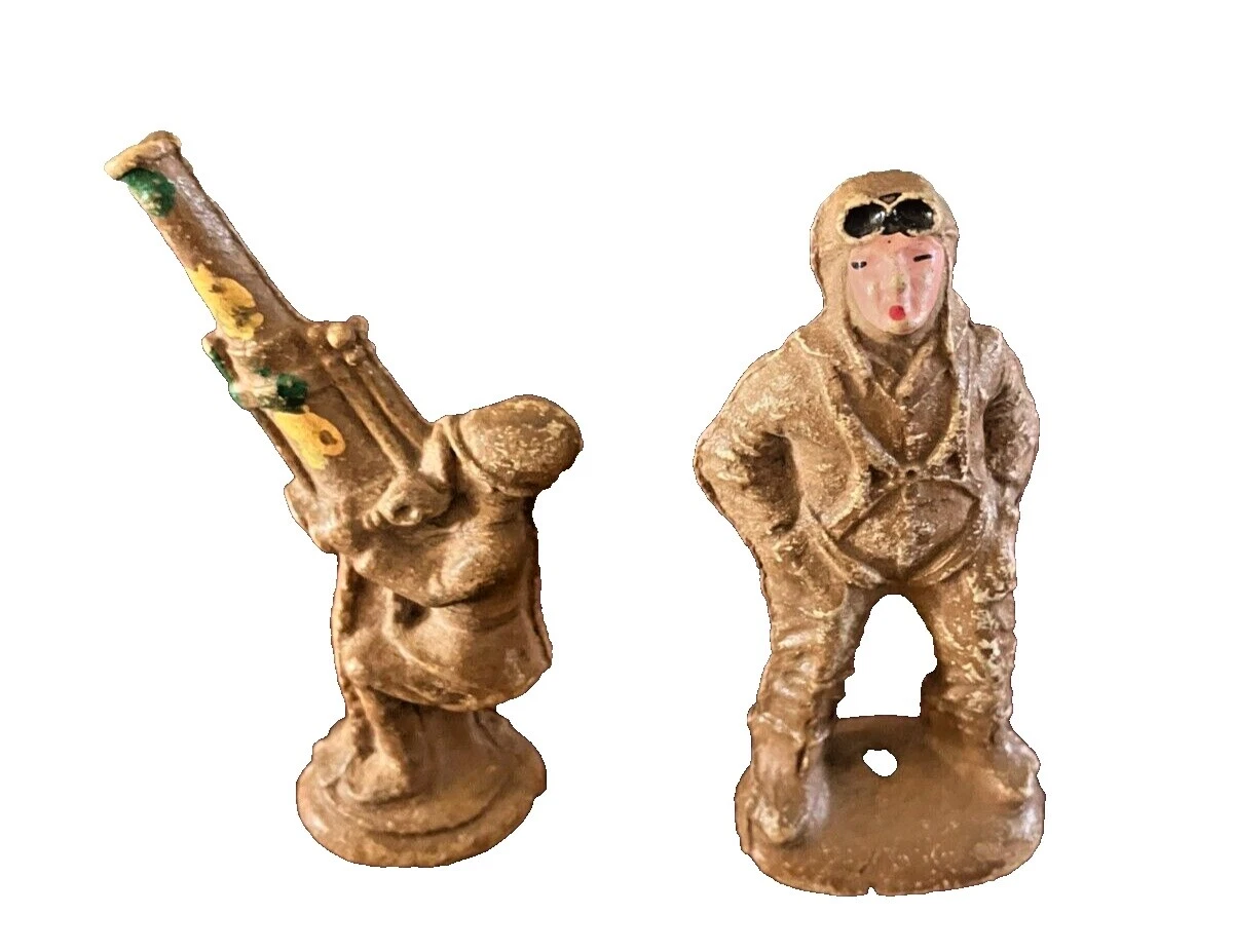 Soldados de juguete de artillería de composición