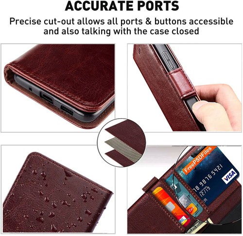 Funda tipo billetera híbrida de cuero para Samsung Galaxy S20 FE 5G + Protector de pantalla - Imagen 31 de 31