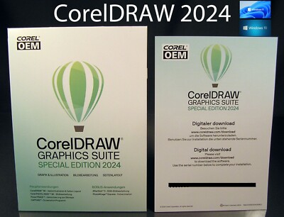 Corel Draw Graphics Suite SE 2024 Vollversion Box Dauerlizenz Cliparts OVP NEU