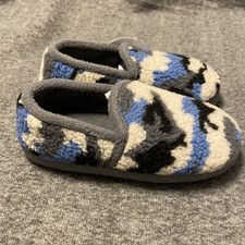 Cozy Camouflage Slippers Boys Size 11-12 Wonder Nation Slip On New