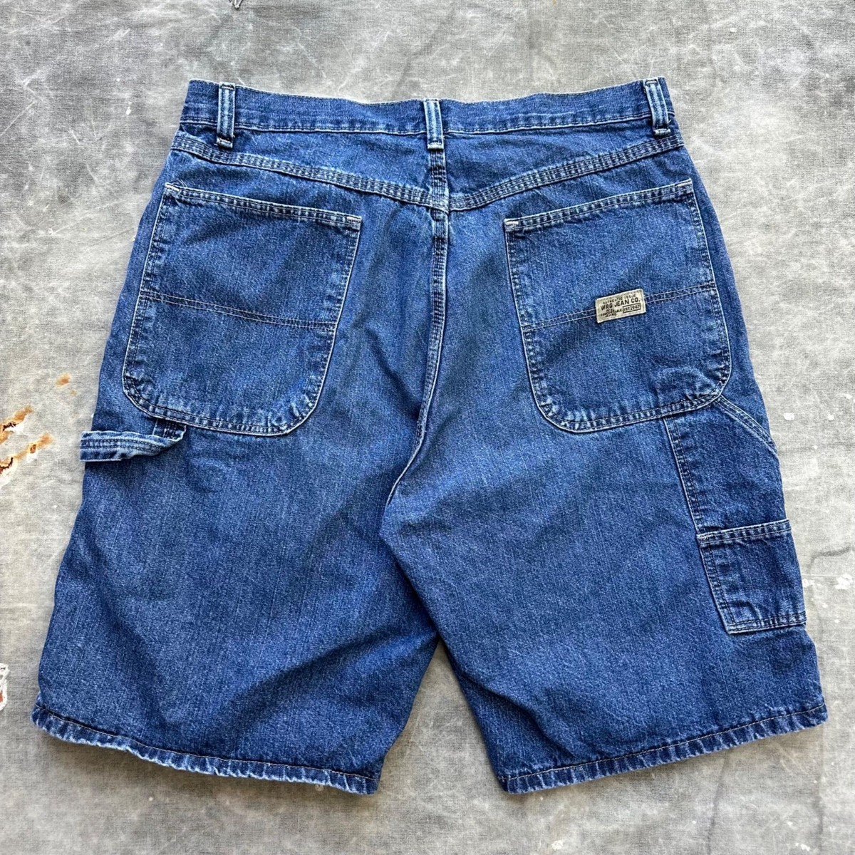 ★ Phyps Department★ Bermuda Cargo Denim Pants Vintage Blu Vintage Y2K Fubu Blue Cargo Denim Shorts Jorts Size 36