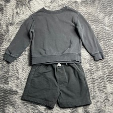 Youth Set Boy's Hoodie And Shorts 2 Piece Set Size 6 Black