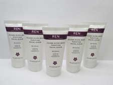 REN JOJOBA MICRO BEAD PURIFYING FACIAL SCRUB 0.85 OZ LOT OF 5 