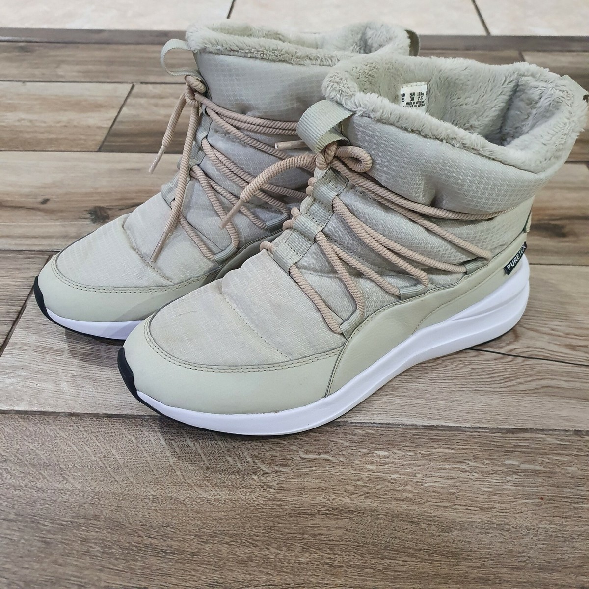 Puma Adela Puretex Winter Boots Women's Waterproof Boots Beige