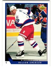 1993-94 Upper Deck #342 Nelson Emerson Winnipeg Jets