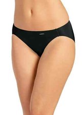 Jockey L27243 Womens Black No Panty Line Promise High Cut Briefs Size 8