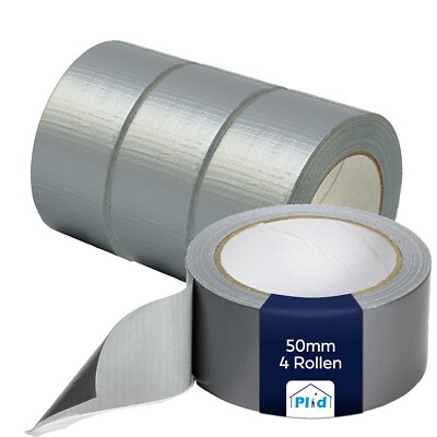 Gewebeband Silber 50mm x 50 m Panzertape  Panzerband Gaffa Gewebeband Duct Tape