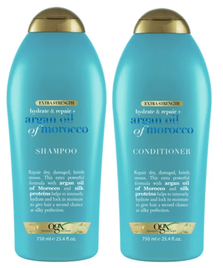 OGX Extra Strength Hydrate & Repair + Argan Oil Shampoo and Conditioner Set