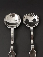 Menu Denmark Bent Falk Designer Stainless Steel Modern Salad Servers