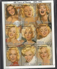 MONTSERRAT STAMPS MARILYN MONROE