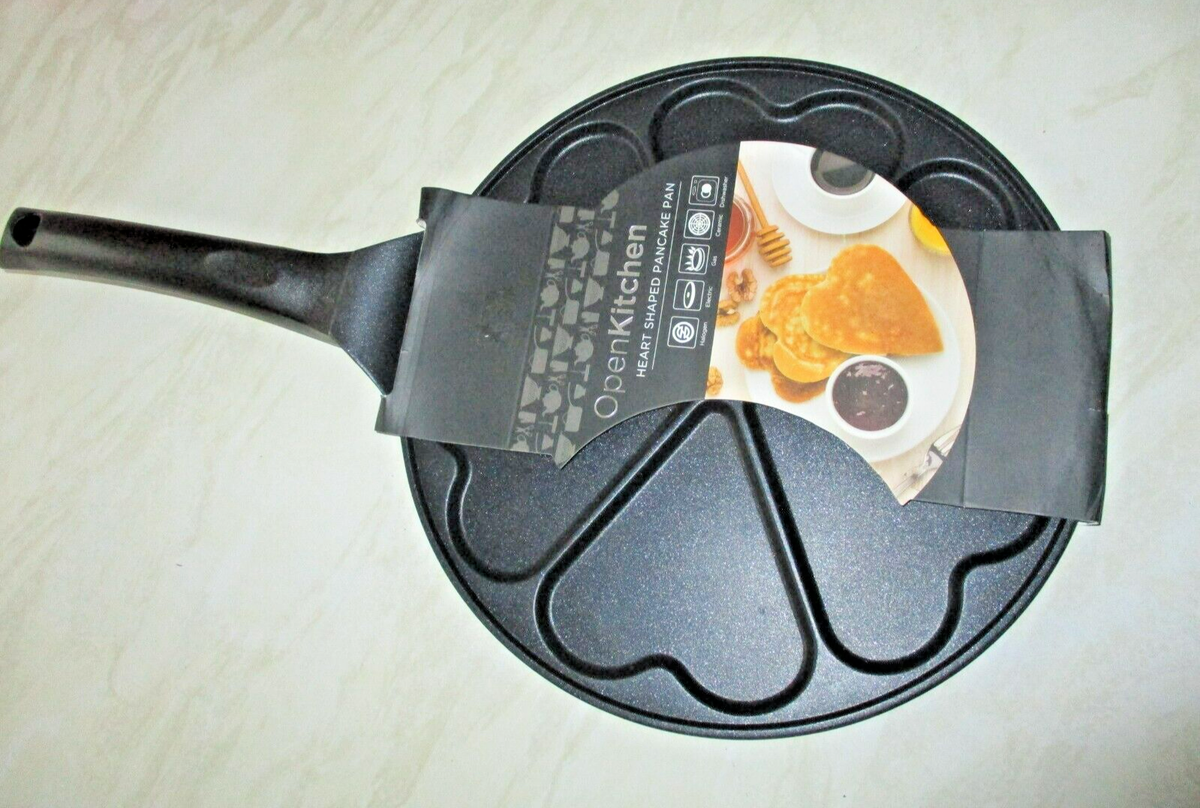 Heart Shaped Pancake Pan Makes Heart Shaped Pancakes Gas and - Main Image