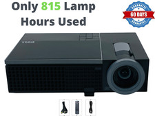 3500 ANSI Dell 1510X DLP Portable Projector HD HDMI 1080p - Only 815 Hours Used!