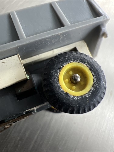 Aurora TJet Dump Truck 1362 White HO Scale Untested, Lightly Used, Corrosion  - Picture 14 of 15