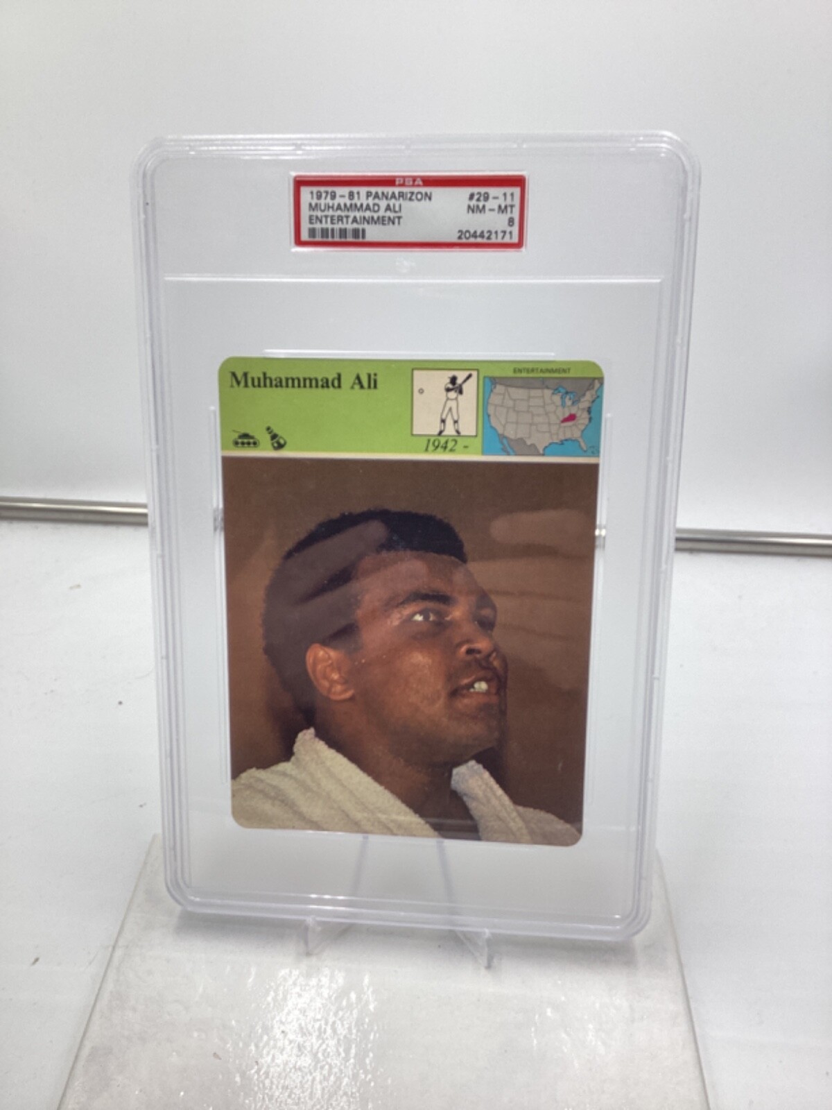 1979-81 Panarizon #29-11 Muhammad Ali PSA 8
