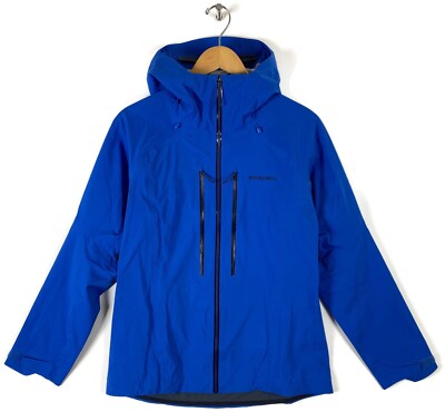 Patagonia Women Large Strormstride Jacket Waterproof Hardshell 29975 L Blue $499