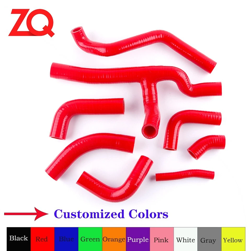 Manguera de refrigerante de radiador de silicona de alta calidad para Ducati ST4S ST4 S 2001-2005 negra Foto 4 de 4
