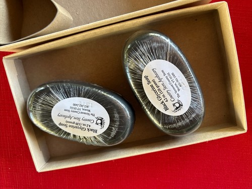 The Vermont Country Store Soaps Black 2 Glycerin Apothecary DISCONTINUED Scarce - Picture 3 of 7
