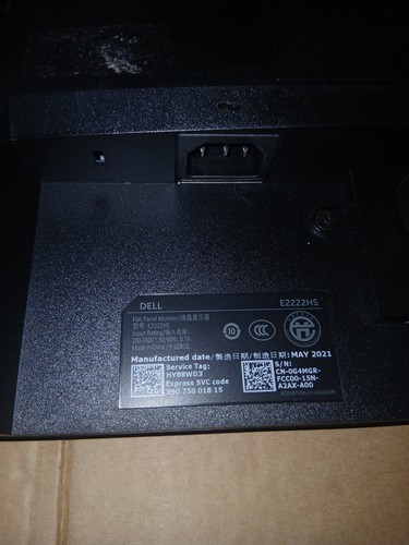 DELL E Series E2222HS HDMI VGA DP 1920 x 1080 pixels Full HD Black - DE 2021 - Photo 8/15