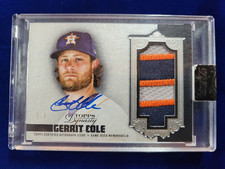 🌟 2019 Topps Dynasty Gerrit Cole AUTO Autograph NASTY Jersey Patch Relic # 4/5
