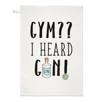 Fitness I Heard Gin Geschirrtuch SpüLlappen - Tonic Cocktail Party GeträNke