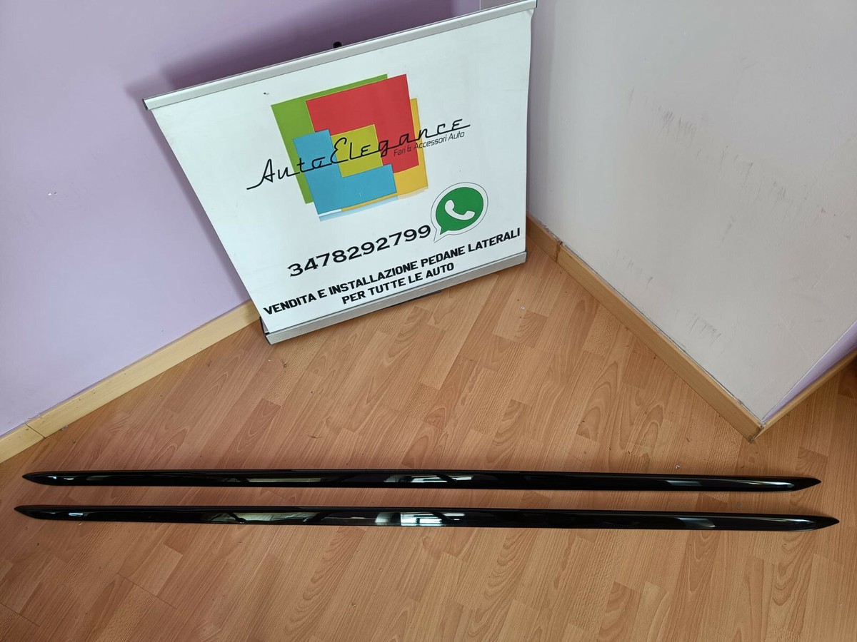 Minigonne Laterali Per Audi RS4 B9 Avant 2017-2021 - Anticollisione Bright Black - Foto 3