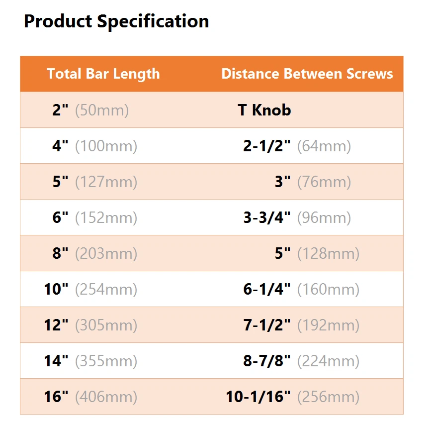 Paquete de 30 tiradores de gabinete de cocina de níquel cepillado cajón de acero inoxidable manijas de barra en T Foto 3 de 4