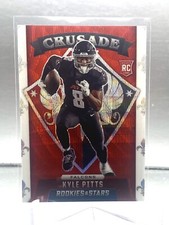 2021 Rookies & Stars Kyle Pitts #CR-30 Crusade Red Wave Prizm Parallel RC