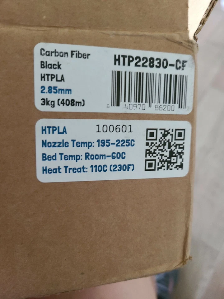 Катушка из высокотемпературного углеродного волокна Proto-pasta HTP22830-CF, PLA 2,85 мм, 3 кг,  - Изображение 3 из 3
