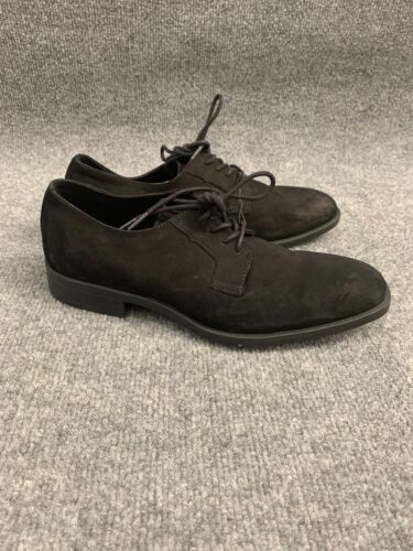 Chaussures homme Calvin Klein Covin cuir nubuck noir bout plat Oxford taille 7 - Photo 1/9