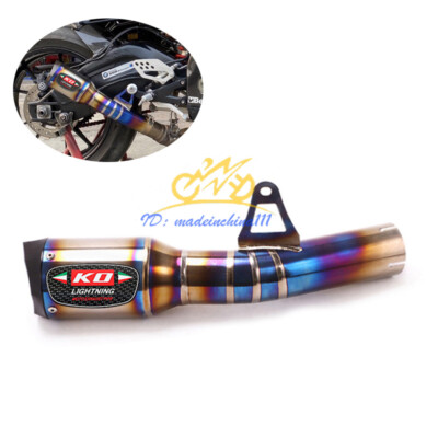 Titanium Alloy Motorcycle Exhaust Pipe Slip-on Muffler Tip For BMW S1000RR 15-16