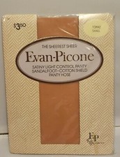 Evan Picone Sheerest Sheer Topaz Small Panty Hose Satiny Light Control Panty New