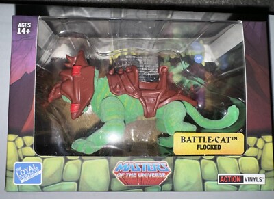 Loyal Subjects TLS MOTU Heman FLOCKED Battle-Cat Hot Topic Exclusive