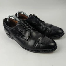 Allen Edmonds Sanford Oxford Dress Shoes Mens 10.5 B Black Leather Made In USA