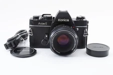 🚀🎁《Optics MINT》Konica Acom-1 Film SLR Camera Hexanon AR 52mm F/1.8 Lens JAPAN✈