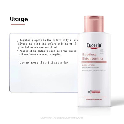 Eucerin Spotless Body Moisturizer Skin Tone Perfecting Radiant 250ml