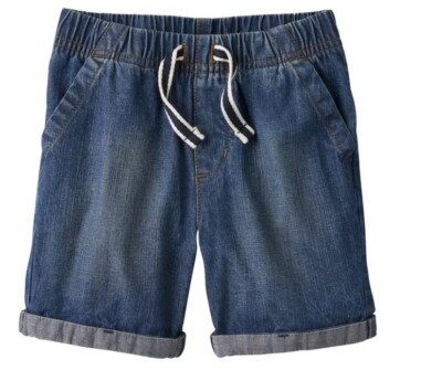 Baby Boys' JUMPING BEANS Rolled Denim Shorts Sizes Vary NWT