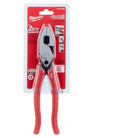 Milwaukee Tool 48-22-6100 9 In Linemans Plier High Leverage W/ Fish Tape